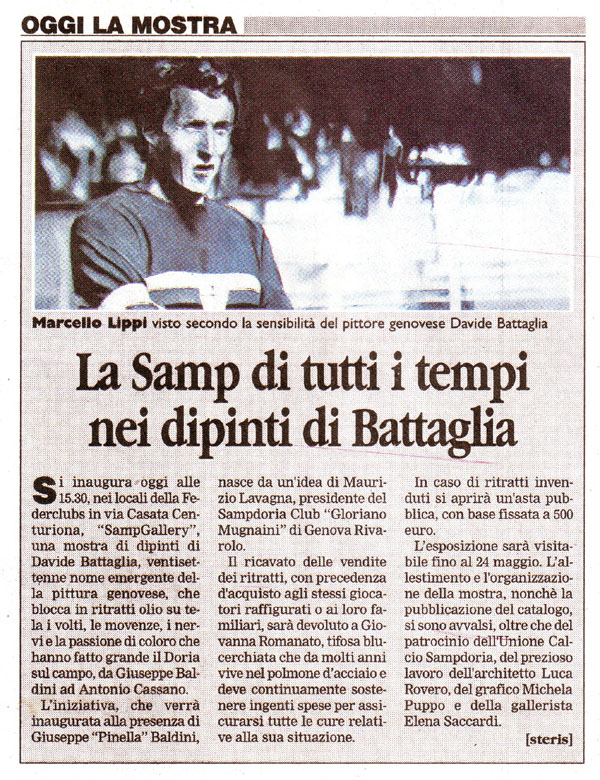 
Corriere Mercantile,
27 aprile 2009
